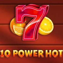 10 Power Hot online game logo by Amusnet Interactive on allysspins.com