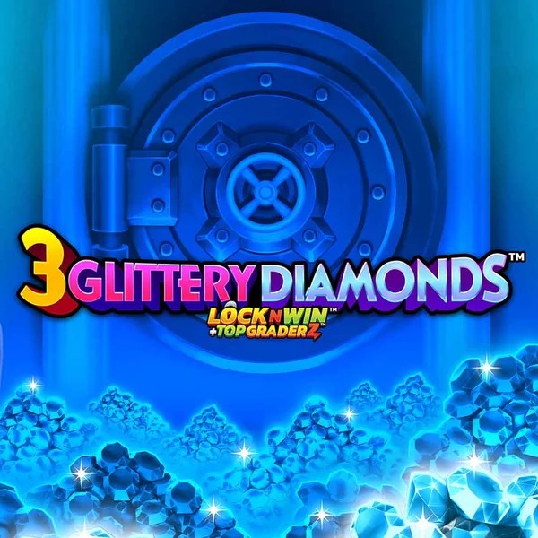 Play 3 Glittery Diamonds slot by PearFiction Studios on allysspins.com