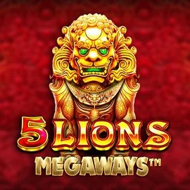 Slots logo of 5 Lions Megaways from Pragmatic Play at AllySpin Casino