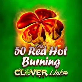 50 Red Hot Burning Clover Links logo by Novomatic AllySpin Casino