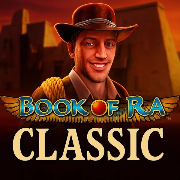 Book of Ra Classic logo by Novomatic at AllySpin Casino