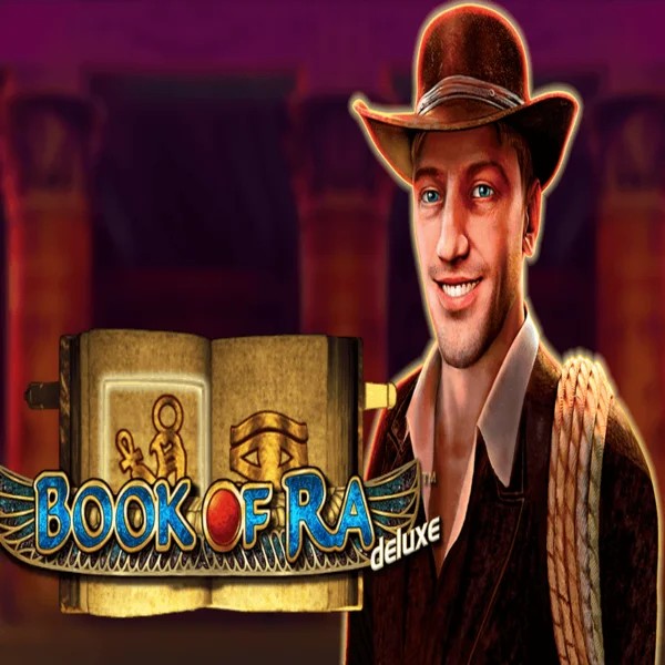 Book of Ra Deluxe logo by Novomatic AllySpin Casino