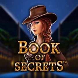 Book of Secrets slot logo by SYNOT Games at AllySpin Casino