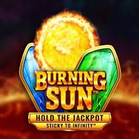 Burning Sun slot logo by Wazdan at AllySpin Casino