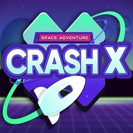 Crash X online game logo by Turbo Games on allysspins.com