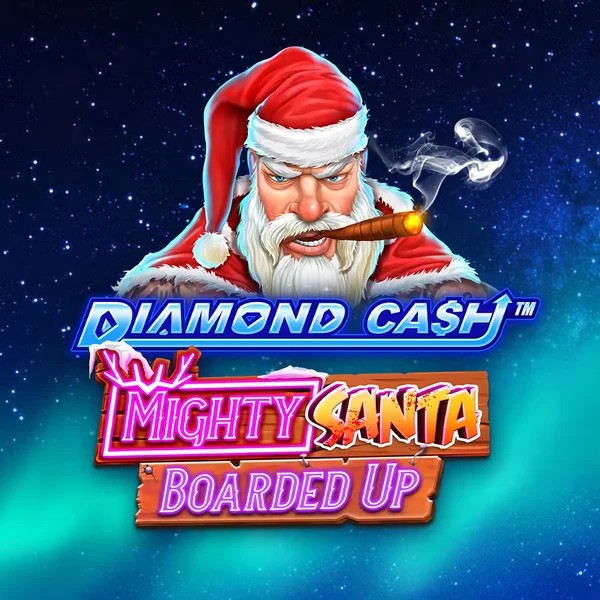 Diamond Cash Mighty Santa Boarded Up logo by Greentube AllySpin Casino