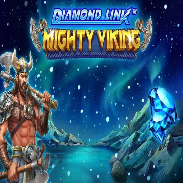 Diamond Link Mighty Viking by Greentube, showcased at allysspins.com – game logo