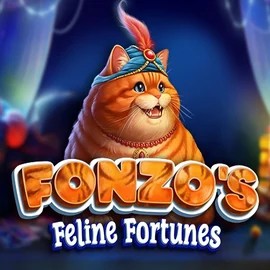 Fonzos Feline Fortunes by Pragmatic Play, showcased at allysspins.com – game logo