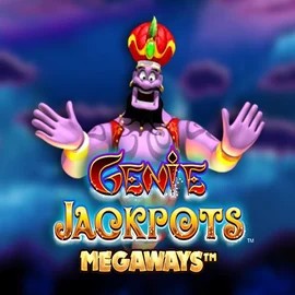 Genie Jackpots Megaways slot logo by Blueprint Gaming at AllySpin Casino