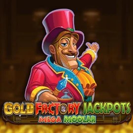 Play Gold Factory Jackpots Mega Moolah slot by Aurum Signature Studios on allysspins.com