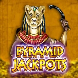 Pyramid Jackpots online game logo by King Show Games on allysspins.com