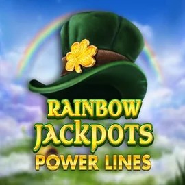 Official Jackpots logo: Rainbow Jackpots Power Lines by Red Tiger Gaming at AllySpin Casino