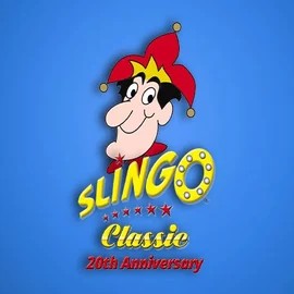 Slingo Classic 20th Anniversary logo – Casino Games by Slingo at AllySpin Casino