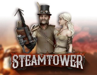 Steam Tower Slot slot logo by NetEnt at AllySpin Casino