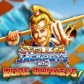 Stellar Jackpots with More Monkeys logo by Lightning Box Game at AllySpin Casino