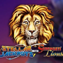 Enjoy Stellar Jackpots with Serengeti Lions by Lightning Box Game – logo hosted on allysspins.com