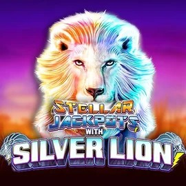 Stellar Jackpots with Silver Lion logo by Lightning Box Game AllySpin Casino