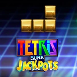 Tetris Super Jackpots slot visual from WMS available on allysspins.com