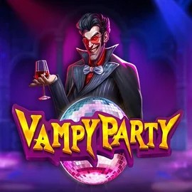 Vampy Party online game logo by Pragmatic Play on allysspins.com